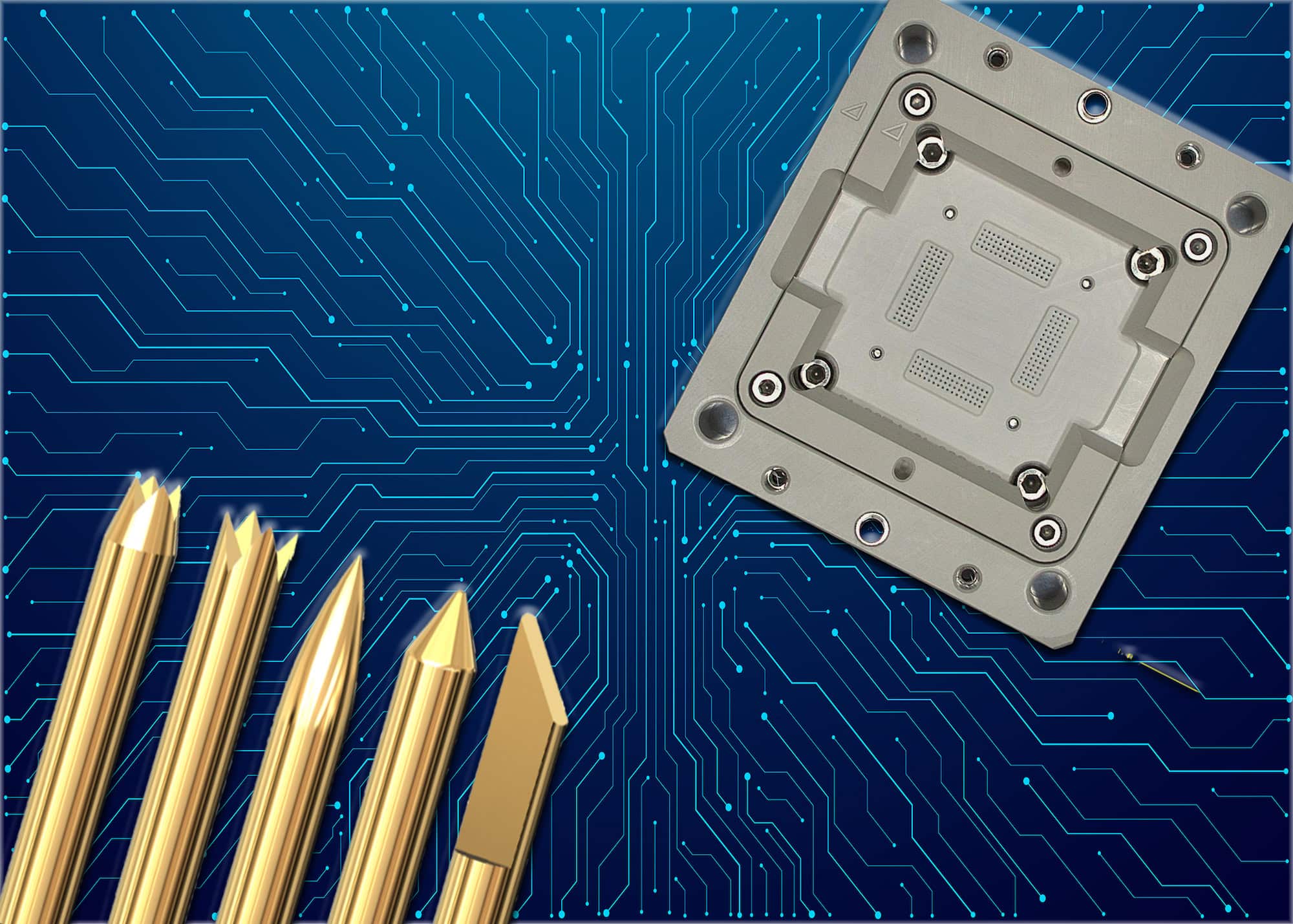 custom ic test socket and spring probes